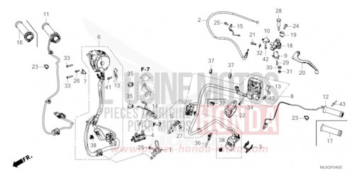 HEBELGRIFF/SCHALTER/KABEL (MT) CRF1100A3R de 2024